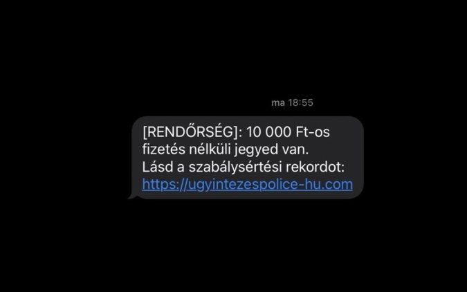 ORFK: a rendőrség nevében küldenek SMS-t csalók